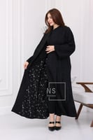 عباية بقماش مشجَر شفاف محدد كريستال