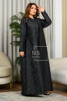 عباية مكس التفتة السادة مع التفتة المشجر والشك الي...