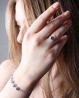 سوارة نسائية من الفضة الاسترليني عيار 925 مرصع بحج...