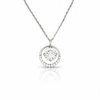 قلادة هالة النور من الفضة 925