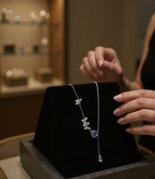 عقد نسائي من الفضة ٩٢٥