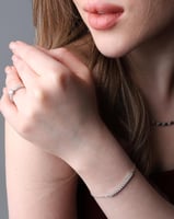 سوارة نسائية من الفضة الاسترليني عيار 925 مرصع بحج...