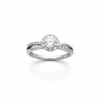 خاتم نسائي من الفضة الاسترليني عيار 925 مرصع بحجر...