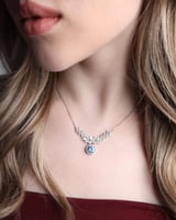 قلادة نسائية من الفضة 925