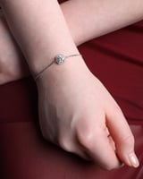 سوارة نسائية من الفضة الاسترليني عيار 925 مرصع بحج...