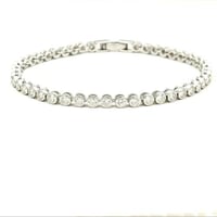 سوار التنس من الفضة ٩٢٥ مرصع بحجر الموسانيت