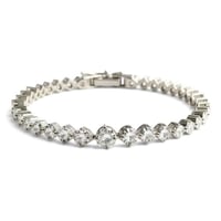 سوارة تنس من الفضة ٩٢٥ مرصع بحجر الموسانيت