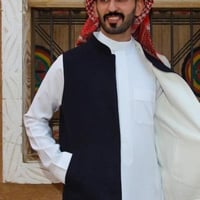 سديري دبل فيس اسود ابيض من طويق