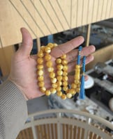 سبحة تراب كهرمان - فيروزي