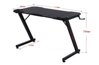 طاولة مكتبية وقيمنق ASA ROYAL - اسود