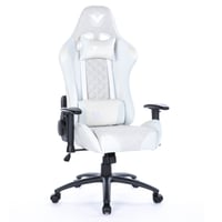 كرسي قيمنق دايموند فابريك (قماش) - ابيض