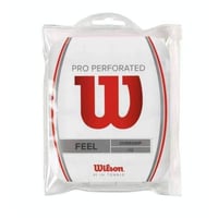 wilson 12 overgrips pro perforated feel blanco