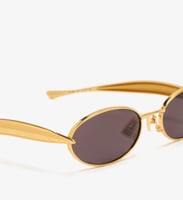 ‏ Bottega veneta Sardine oval-frame