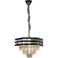 نجف علاقي كريستال فضي E14*5L قطر 400 ملم