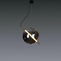 علاقي مودرن اسود لون الانارة اصفر 9 واط 30 سم