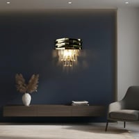 إضاءة ابليك حائط مودرن ذهبي E14*2L