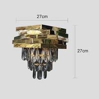 إضاءة ابليك حائط مودرن ذهبي E14*2L