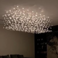 ثريا احجار مستطيلة طول مترين وعرض 80 سم كرستال شفا...