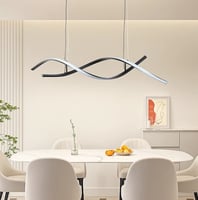 نجف مودرن اسود لون الانارة 3 اضاءات 42 واط