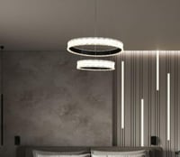 نجف مودرن اسود لون الانارة 3 اضاءات 125 واط