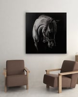 لوحة خجيلان-لوحات جدارية خيل.