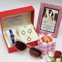 طقم ساعه مع اكسسوارات هديه تخرج