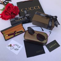 طقم رجالي ماركه قوتشي نظاره و قلم قوتشي