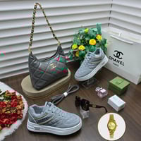 اجمل هديه للنساء طقم شانيل شنطه وشوز سبورت