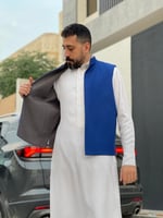 سديري جوخ ازرق - رصاصي