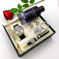 بوكس للرجال طقم ساعه رجالي بالاسم