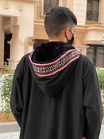 فرو الشتاء للرجال لون اسود