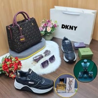 طقم ماركه DKNY شنطه وشوز سبورت بوكس نسائي