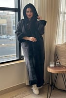 فروة شتوي انيقه مخمل اسود