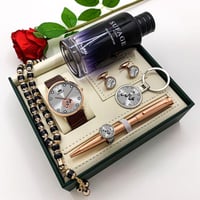 بوكس للرجال طقم ساعه رجالي بالاسم