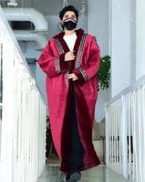 فروة نسائيه مطرز بنسيج السدو التراثي