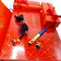 طقم رجالي ماركه كارتير قلم ونظاره و كبك كارتير هدا...