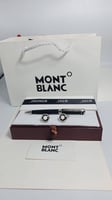 طقم قلم وكبك مونت بلانك