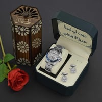 طقم ساعه شكل رولكس بالاسم