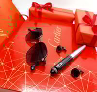 طقم رجالي ماركه كارتير قلم ونظاره و كبك كارتير هدا...