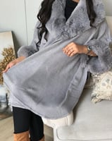 شال صوف شتوي انيق