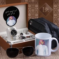 بوكس رجالي طقم ساعه مع اكسسوارات