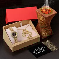طقم هدايا نسائي ساعه مع اكسسوارات