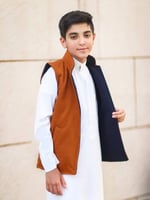 سديريات شتوي للاطفال كحلي - بني