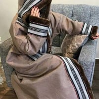 فروه كشميري بنقشة السدو نسائي فخمه