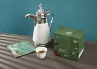 8 اظرف قهوة سعودية مع بهار حمصة غامق