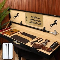 بوكس إهداء فخم بعصا غدارة شكل رأس الحصان ومجموعة م...