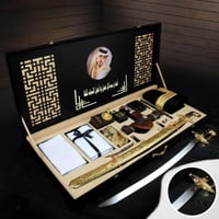 بوكس تذكاري فاخر بسيف ليزر ومجموعة منتجات راقية مع...