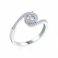 خاتم بصياغة أنيقة ومميزة من الفضة الخالصة بحجر الس...