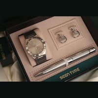 أطقم ساعات جلد رجالية مصممة بأناقة لتمنحك إطلالة ر...