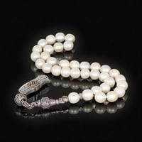 سبحة فخمة من أحجار اللؤلؤ الطبيعي برأس مميز تصميم...